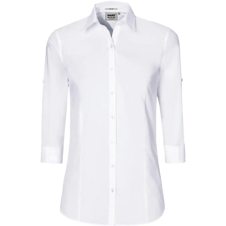 Hakro Bluse Vario 3/4 Arm Performance 120 – weiß