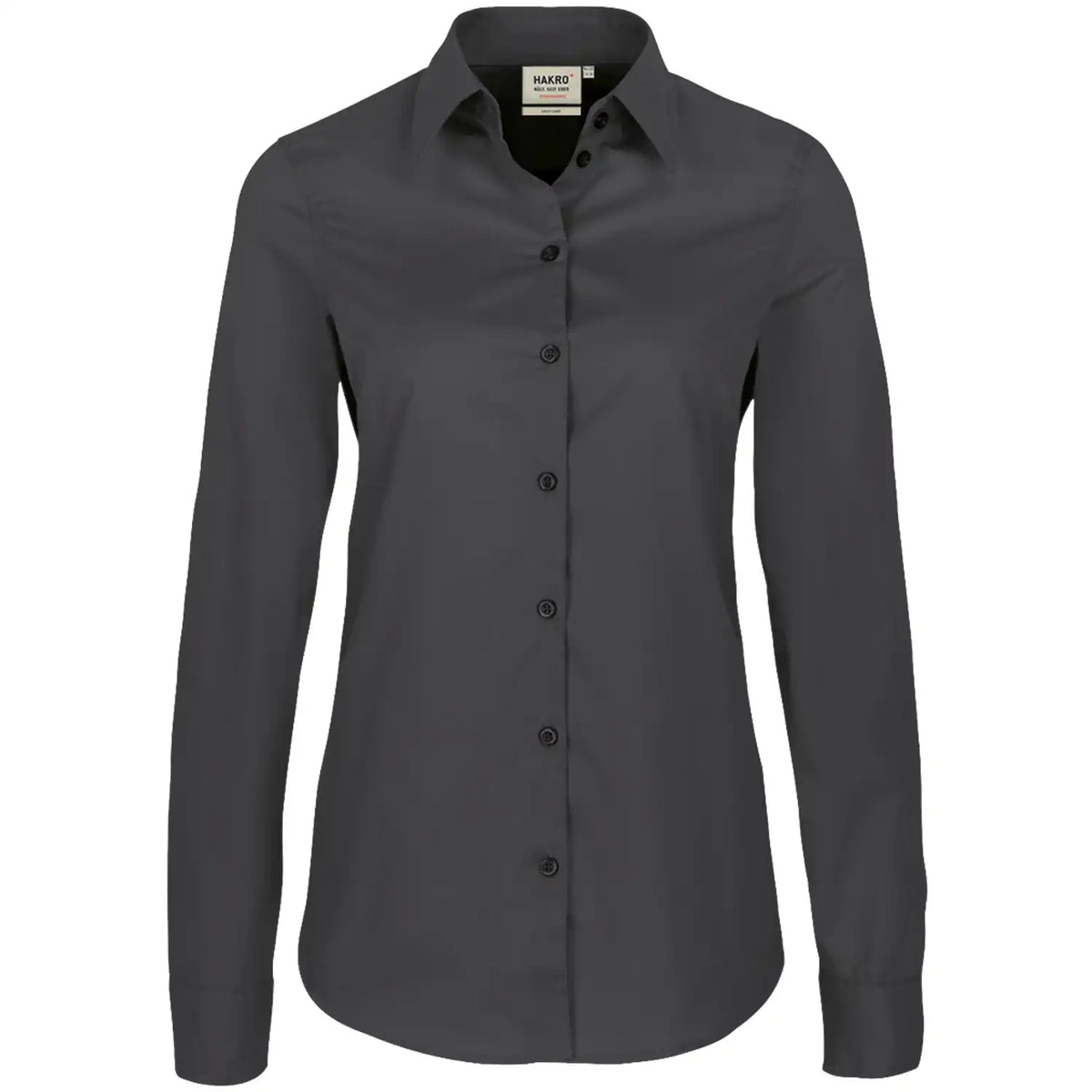 Hakro Damen Performance 121 Bluse 1/1-Arm – anthrazit