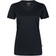 Hakro Damen Coolmax 130g/m² 187 V-Shirt – schwarz