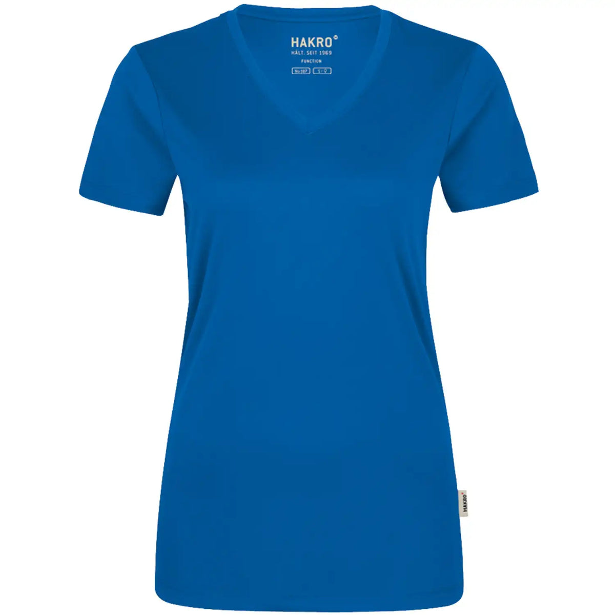 Hakro Damen Coolmax 130g/m² 187 V-Shirt – royal