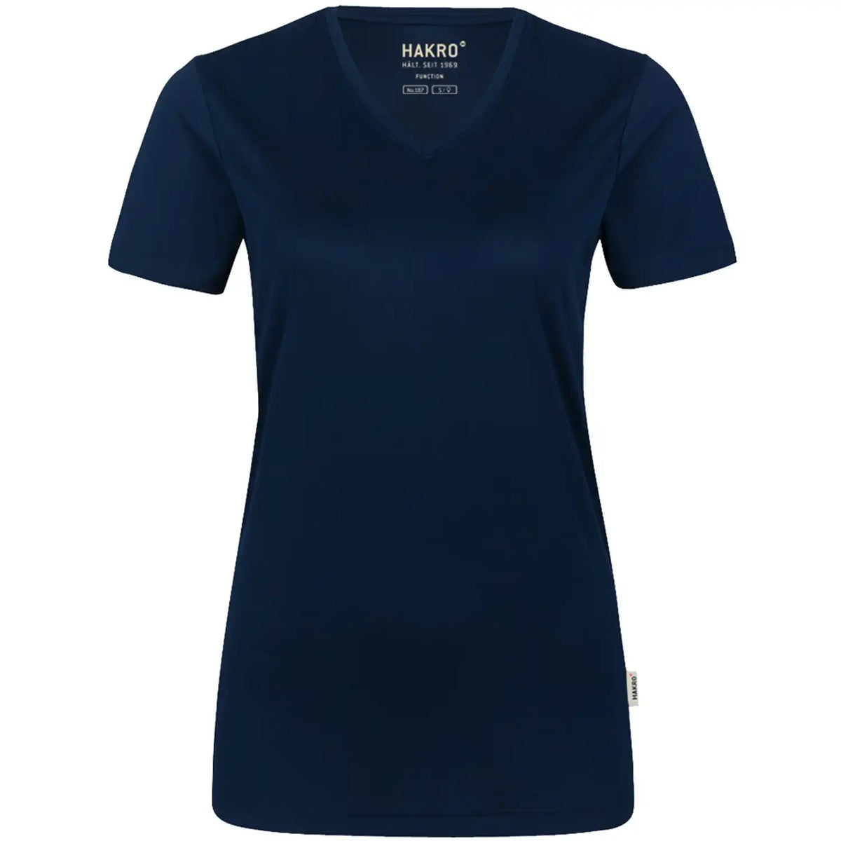 Hakro Damen Coolmax 130g/m² 187 V-Shirt – tinte