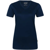 Hakro Damen Coolmax 130g/m² 187 V-Shirt – tinte