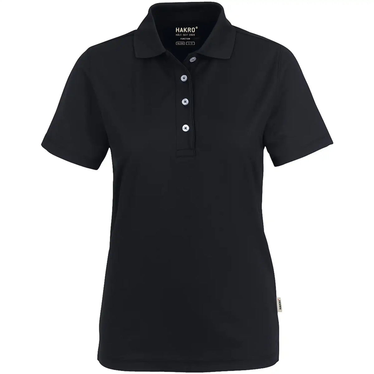 Hakro Damen Coolmax 150g/m² 206 Poloshirt – schwarz