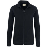 Hakro Damen Interlock 227 Casual-Jacke – schwarz