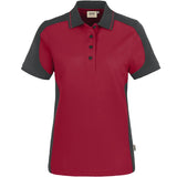 Hakro Damen Contrast Performance 239 Polo-Shirt – weinrot