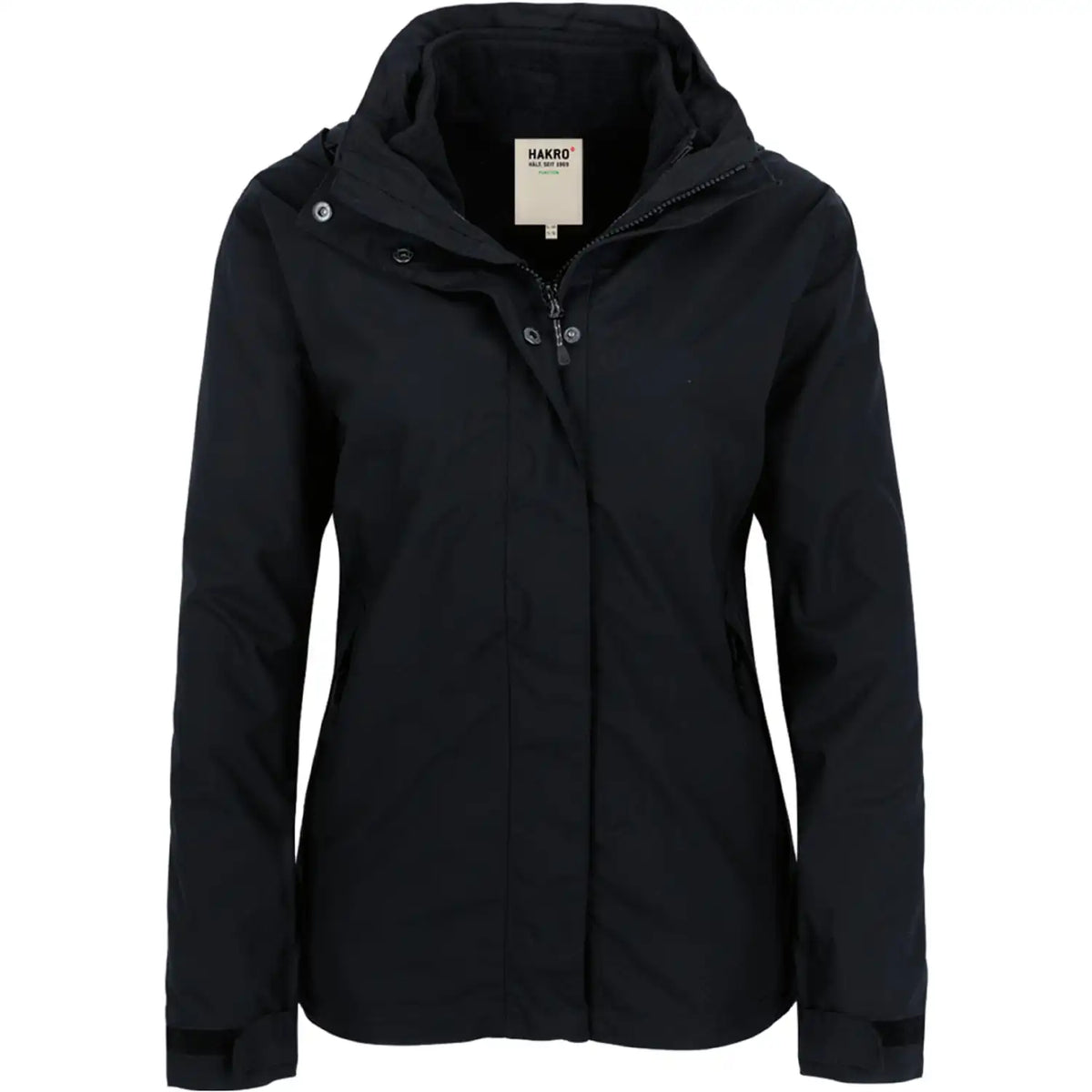 Hakro Damen 253 Active-Jacke Aspen m. Fleece – schwarz