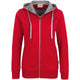Hakro Damen Bonded 255 -Kapuzen-Jacke – rot