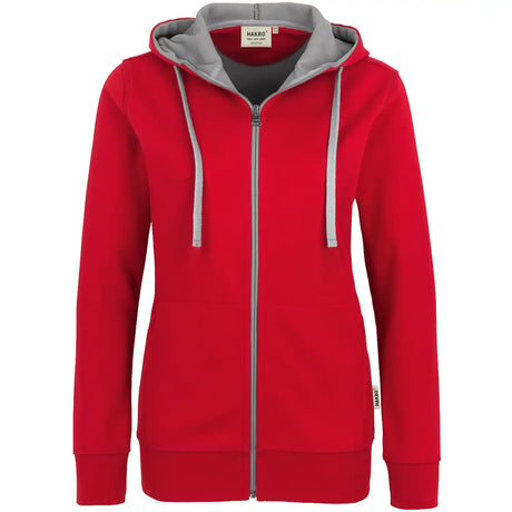 Hakro Damen Bonded 255 -Kapuzen-Jacke – rot