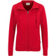 Hakro Damen College 406 -Sweatjacke – rot