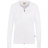 Hakro Damen College 406 -Sweatjacke – weiß