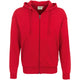 Hakro Premium 605 Kapuzen-Sweatjacke – rot