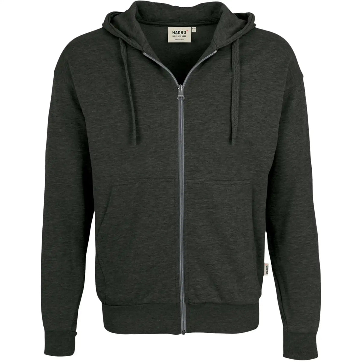 Hakro Premium 605 Kapuzen-Sweatjacke – anthrazit