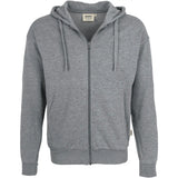 Hakro Premium 605 Kapuzen-Sweatjacke – grau-meliert