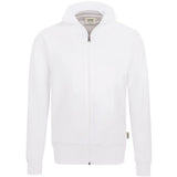Hakro College 606 mit Reißverschluss Sweatjacke – weiß
