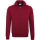 Hakro College 606 mit Reißverschluss Sweatjacke – weinrot