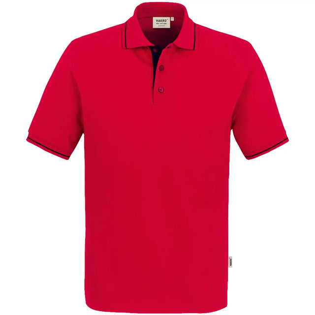 Hakro Casual 803 Contrast Polo-Shirt – rot