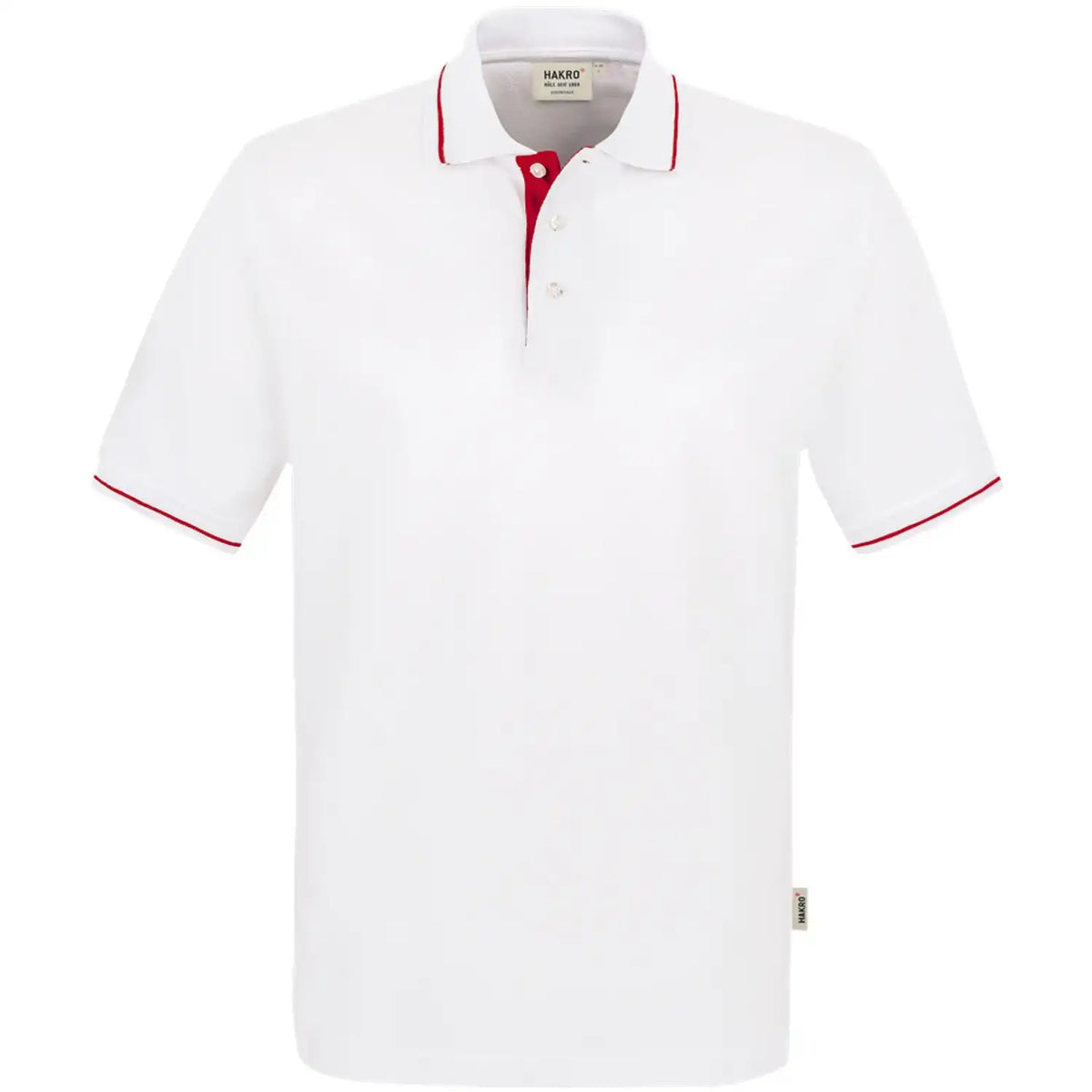 Hakro Casual 803 Contrast Polo-Shirt – weiß