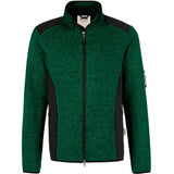 Hakro Dawson 836 Strickfleece-Jacke – tanne-meliert