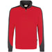 Hakro Performance 476 Zip-Sweatshirt Contrast – rot