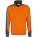 Hakro Performance 476 Zip-Sweatshirt Contrast – orange