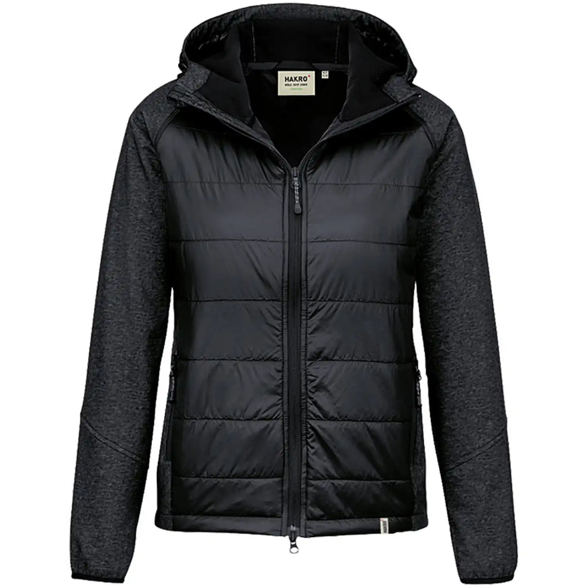 Hakro Damen Maryland 265 -Hybridjacke – schwarz
