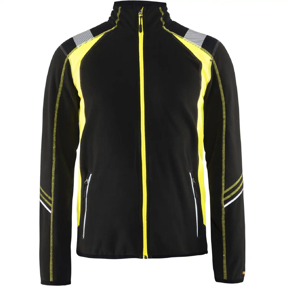Blåkläder 4993 Microfleece-Jacke – schwarz/gelb
