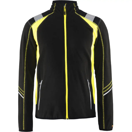 Blåkläder 4993 Microfleece-Jacke – schwarz/gelb