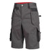Nitras Motion TEX PRO FX Arbeitsshorts – grau/schwarz