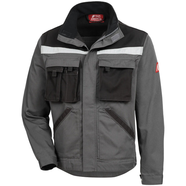 Nitras Motion TEX Plus Arbeitsjacke – grau/schwarz