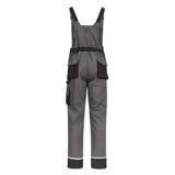 Nitras Motion TEX Plus Latzhose – grau/schwarz