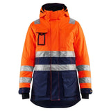 Blåkläder Damen 4472 Warnschutz Winterparka – orange/marine