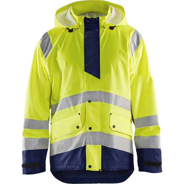 Blåkläder 4323 Warnschutz Regenjacke Level 1 – gelb/marine
