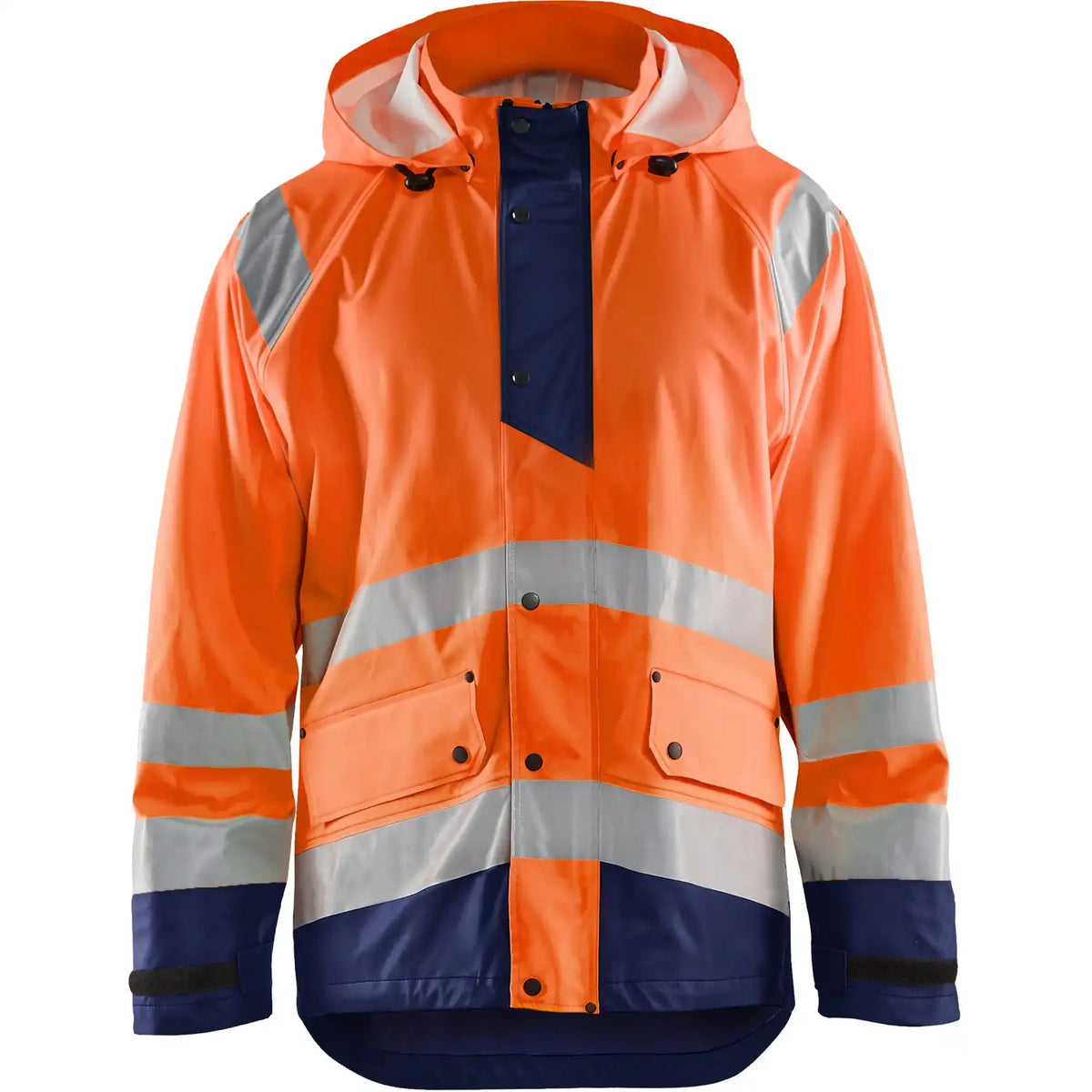 Blåkläder 4323 Warnschutz Regenjacke Level 1 – orange/marine