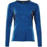 Mascot Damen Coolmax Pro Accelerate Langarmshirt – azurblau/schwarzblau