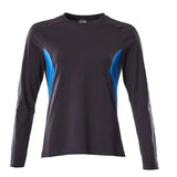 Mascot Damen Accelerate Langarmshirt – schwarzblau/azurblau