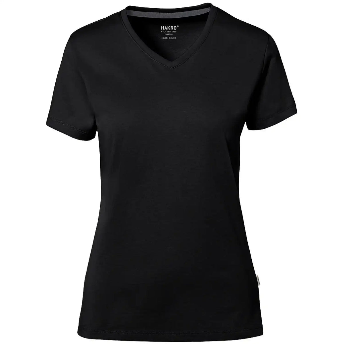 Hakro Damen COTTON-TEC 169 T-Shirt – schwarz