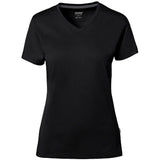 Hakro Damen COTTON-TEC 169 T-Shirt – schwarz