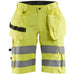 Blåkläder 1586 Warnschutz Stretch Handwerkershorts – gelb