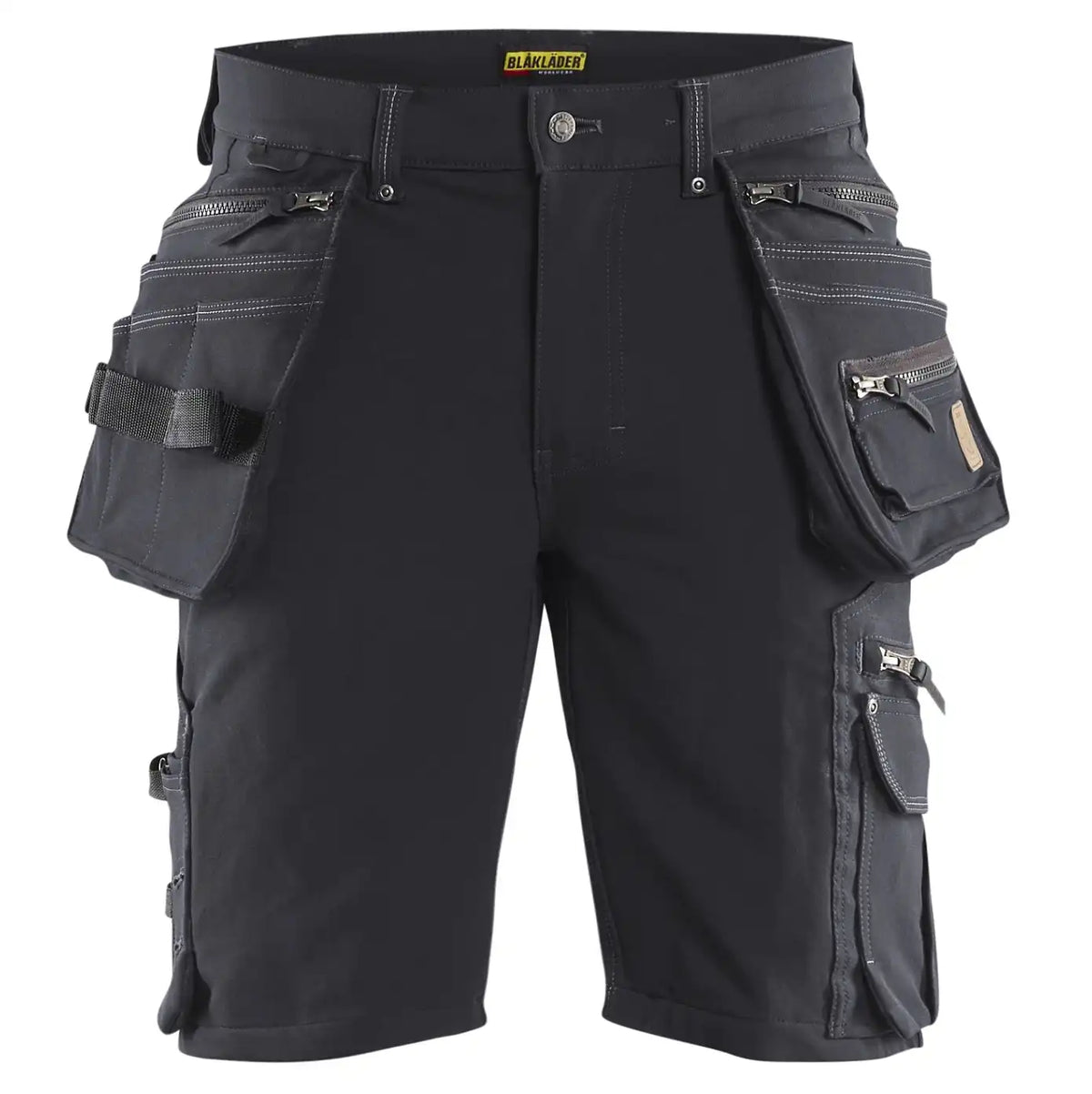 Blåkläder 1988 X1900 Stretch Handwerker-Shorts – dunkelgrau/schwarz