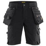 Blåkläder 1988 X1900 Stretch Handwerker-Shorts – schwarz