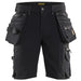 Blåkläder 1988 X1900 Stretch Handwerker-Shorts – schwarz