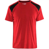 Blåkläder 3379 T-Shirt – rot/schwarz