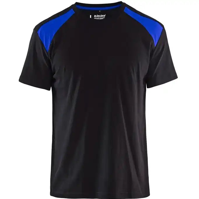 Blåkläder 3379 T-Shirt – schwarz/kornblau