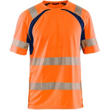 Blåkläder 3397 Warnschutz T-Shirt m. UV-Schutz – orange/marine
