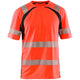 Blåkläder 3397 Warnschutz T-Shirt m. UV-Schutz – rot/schwarz