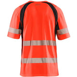 Blåkläder 3397 Warnschutz T-Shirt m. UV-Schutz – rot/schwarz