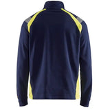 Blåkläder 3432 Zip-Sweatshirt – marine/gelb