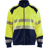 Blåkläder 3558 Warnschutz Sweatjacke – gelb/marine
