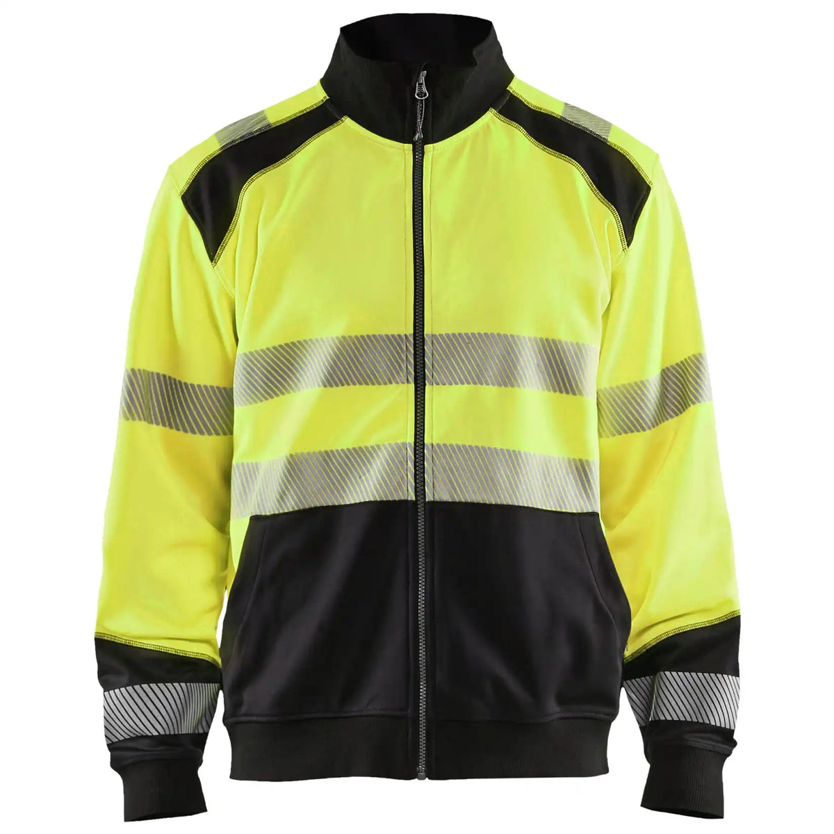 Blåkläder 3558 Warnschutz Sweatjacke – gelb/schwarz