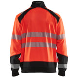 Blåkläder 3558 Warnschutz Sweatjacke – rot/schwarz